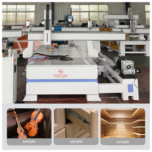 Máquina de carpintería de bajo costo de suministro de fábrica con sistema de 4 ejes DSP A18 giratorio lateral para enrutador CNC de grabado plano de cilindro de columna - Product Image 4