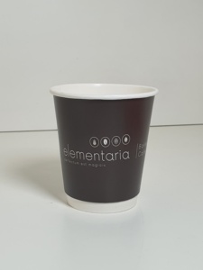 300毫升10盎司双壁工艺纸杯耐用时尚的茶杯和果汁杯