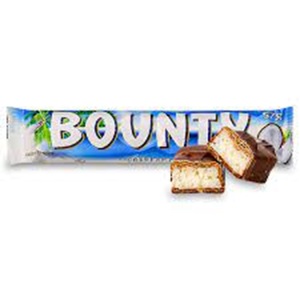 En kaliteli Bounty çikolata, hindistan cevizi dolu çikolata, çeşitli tatlar ile 57gm