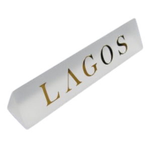 Logo personalizzabile solido acrilico cubo blocco espositore per la visualizzazione di gioielli con marchio personalizzato