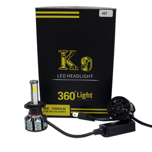 8000LM <span class=keywords><strong>4</strong></span> Side COB C6 X3 50 Wát 9005 9006 H11 H7 <span class=keywords><strong>H4</strong></span> xe Led Đèn Pha bóng đèn - Product Image 2