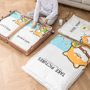 <strong>Basic</strong> Biodegradable Compression Waterproof Printed Logo Sealed Larger Vacuum Storage Bag for Clothes - Product Image 2