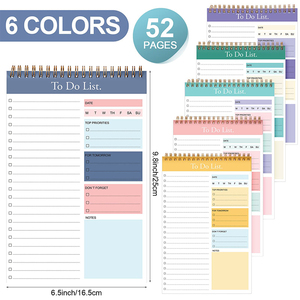 Full Size non datato 52 fogli di carta Daily To Do List blocco note agenda giornaliera libro per il lavoro quotidiano - Product Image 6