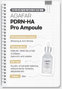 PDRN-HA Pro ampul 30ml parlatıcı kırışıklık iyileştirme canlılık şarj zengin PDRN parlatıcı cilt geri için çözüm