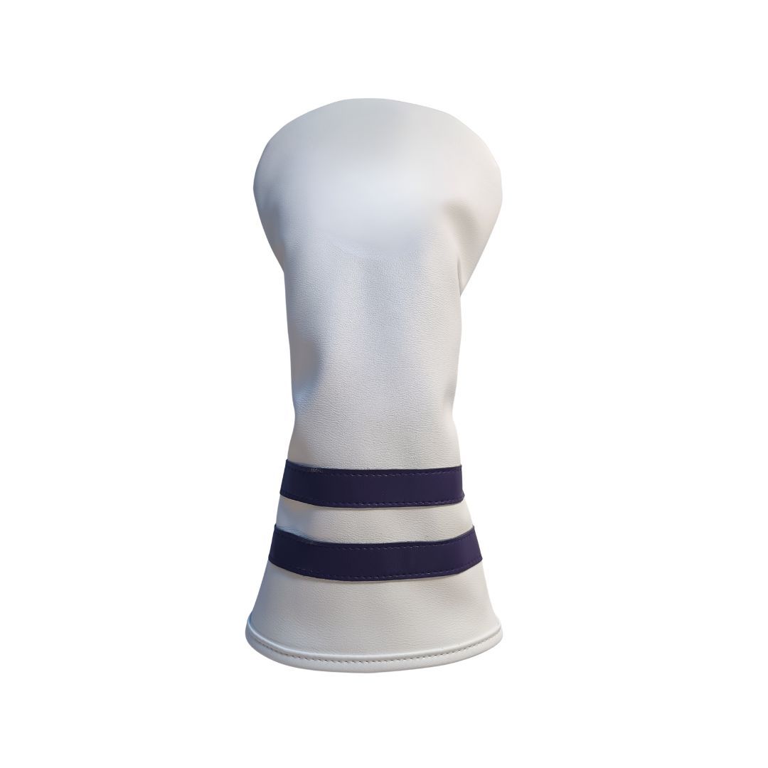 White with Purple stripes
