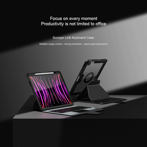 尼尔金磁性触控板键盘分离魔术无线触控板键盘皮套适用于ipad pro 12.9适用于ipad air 4 10.9 - Product Image 2