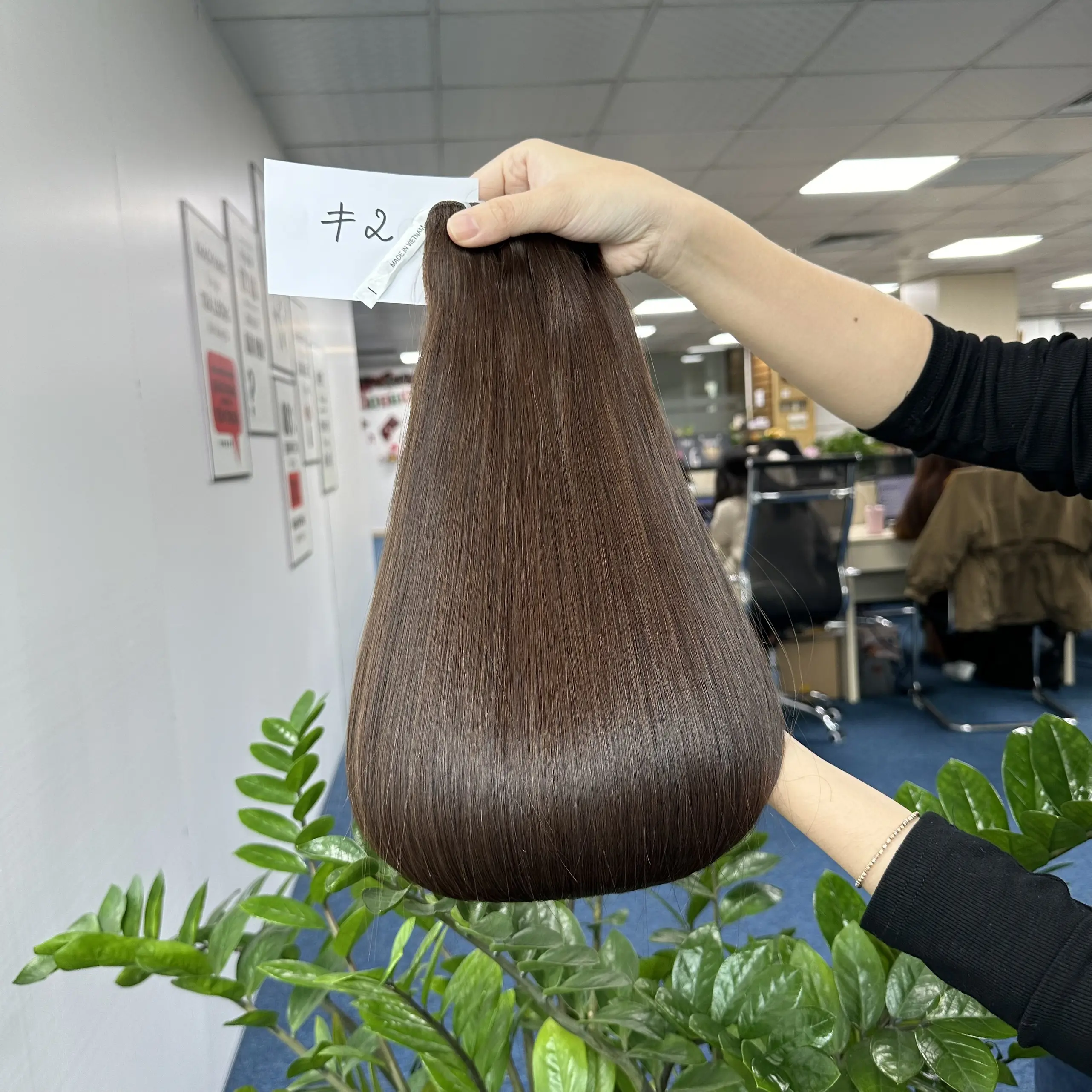 Capelli di alta qualità grezzi vietnamiti colore marrone estensioni dei capelli la migliore qualità ordine del campione Beladyhair company