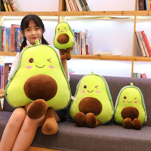 大きな快適なコットン生地アボカドぬいぐるみソフトクマ枕おもちゃ椅子またはソファ女の子と子供のためのギフト