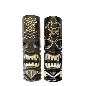 <strong>Hawaiian</strong> Polyresin figurine Wall <strong>Art</strong> Tribal BAR Tropical Models for home decoration