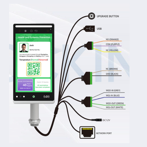 10-дюймовая система контроля доступа с датчиком температуры - Product Image 2