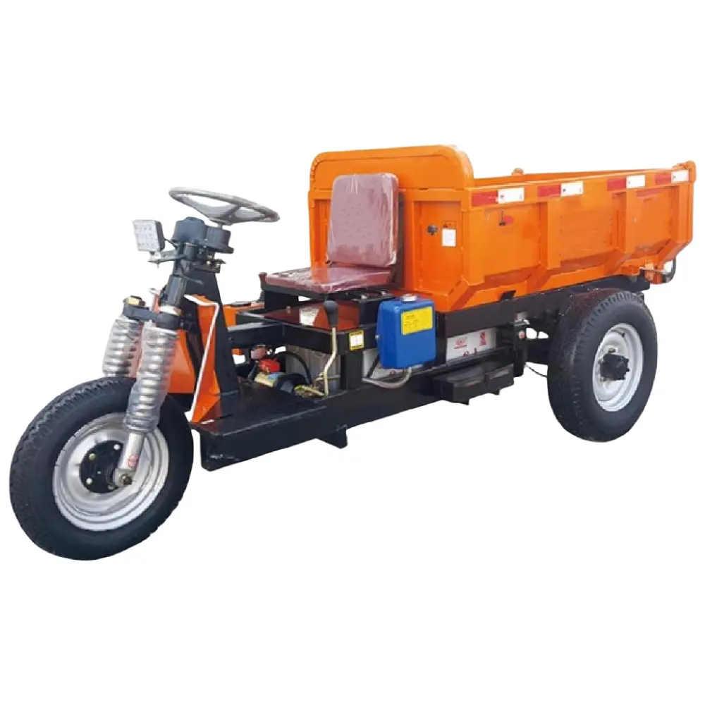 Yeraltı elektrik madenciliği DAMPERLİ KAMYON kaliteli, 4 tekerlekli elektrik damperli üç tekerlekli bisiklet madencilik taşımacılığında yaygın olarak kullanılır