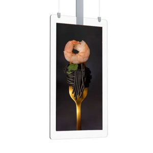 32 "Android Montado en el techo Pantalla lateral dual Señalización digital LCD Video Productos de publicidad para espacios públicos Tiendas minoristas Centros comerciales - Product Image 1