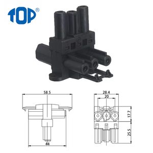 <strong>3</strong> Pole Wire to Wire Connector H <strong>Splitter</strong> with <strong>1</strong> <strong>Input</strong> 5 <strong>Output</strong> Cable Connector for Lighting - Product Image 3