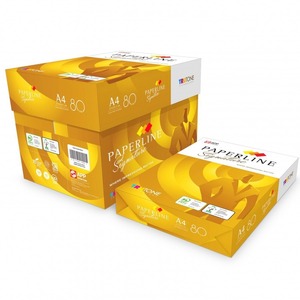 滑らかな質感と高性能品質で信頼性の高い使用のために設計されたPaperlineA4コピー用紙の大量供給
