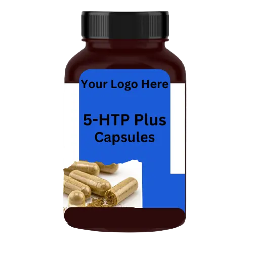 5-HTP Плюс Капсулы: естественный способ поднять настроение, улучшить настройку сна, Индивидуальная маркировка