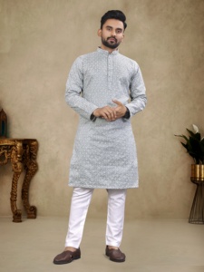 เป็นตัวแทนของการตีความที่ทันสมัยของชุดนอน Kurta คลาสสิกที่สมบูรณ์แบบสำหรับการสวมใส่ในชีวิตประจำวันสำหรับการส่งออกทั่วโลก - Product Image 6