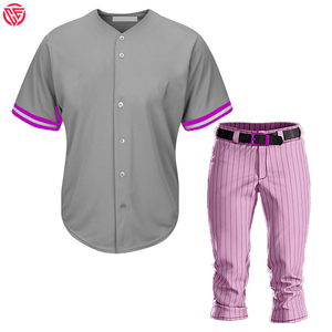 定制最新设计好材料棒球服透气面料和高品质材料面料棒球服 - Product Image 2