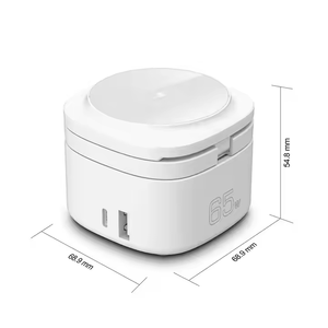 GaN折りたたみ高速充電65W充電ステーション5 in 1磁気ワイヤレス充電器USBタイプC出力複数デバイス用 - Product Image 5