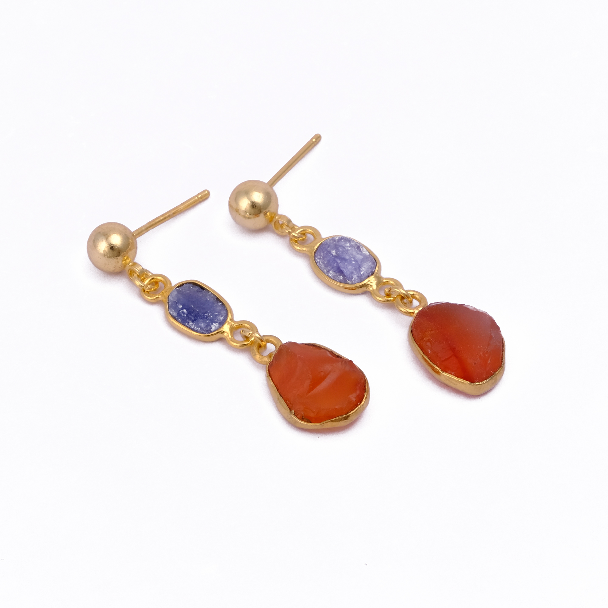 Tanzanite & Carnelian