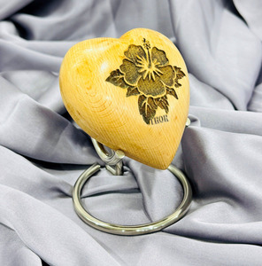 Hibiscus hình trái tim urns cho Ashe & <span class=keywords><strong>Mortal</strong></span> vẫn giữ lên đến <span class=keywords><strong>3</strong></span> inch khối chó và mèo urns cho tro & tang lễ vẫn còn - Product Image 1