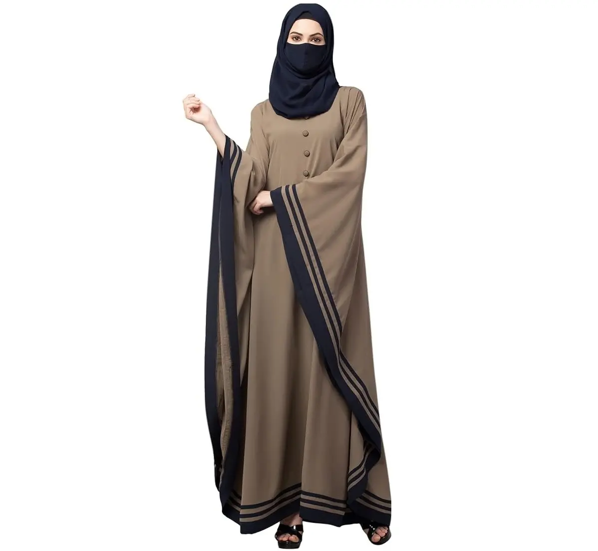 Abaya traditionnelle islamique pour femmes musulmanes, design sur mesure, caftan élégant, vêtements de plein air, caftan arabe, vêtements islamiques de Dubaï