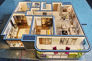 Escena interior personalizada de alta calidad, modelo 3D, arquitectura en miniatura moderna, Material plástico duradero, escala arquitectónica - Product Image 5