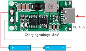 Aismartlink bảng bảo vệ sạc pin Li-ion Lithium loại C BMS 4S 1A mô-đun Sạc Tăng Áp DC 8.4V 12.6V 16.8V(4S 1A) - Product Image 3