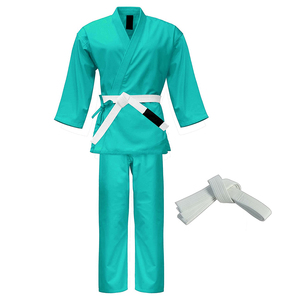 Yüksek kalite özel Logo ve tasarım Karate üniforma son tasarım süper erkekler için farklı renkte Karate takım elbise - Product Image 5