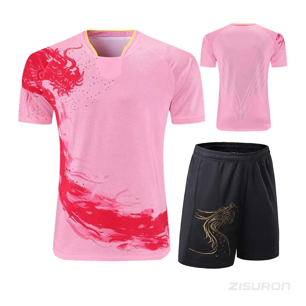 Maillots de tennis de table Dragon National pour hommes femmes enfants ping pong t-shirt tennis de Table uniformes vêtements