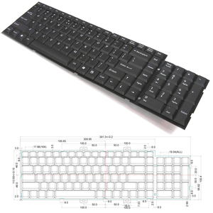 Módulo de teclado de interruptor de tijera industrial USB de fabricante con teclado numérico para consolas KVM de escritorio - Product Image 2