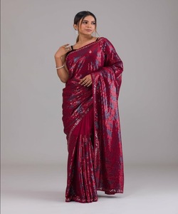 Nepali Babari Sari Radiance: kadınlar için geleneksel Saris-otantik Nepali seçtikleri, özel günler ve günlük Eleg için Ideal - Product Image 2