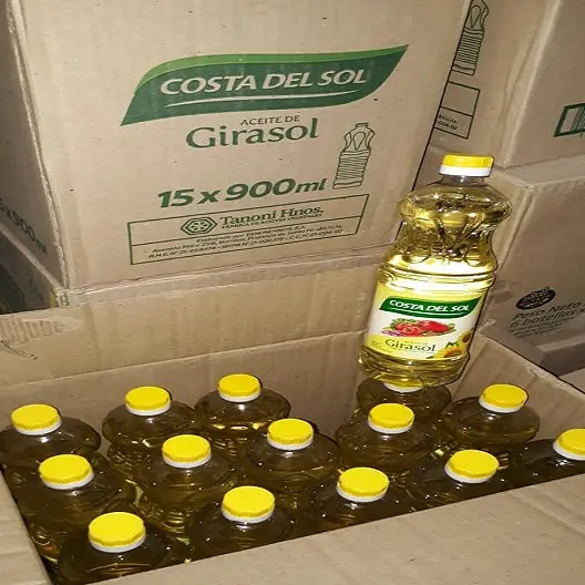Vente en gros d'huile végétale de tournesol raffinée 100% pure d'Europe