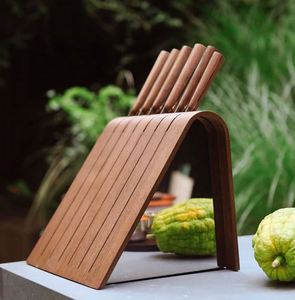 Slider Design Küchenmesser Set Halter Holz Multifunktion ale Kochmesser Lagerung Braun Farbe New Walnut Block <span class=keywords><strong>Display</strong></span> <span class=keywords><strong>Stand</strong></span>