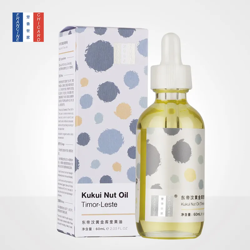 El aceite de Kukui dorado de Oriente Medio, viene del "Árbol de la vida" de este. Kukui-aceite de fruta rico en ácido inolénico
