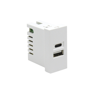 SINOAMIGO双端口10.5w快速充电USB充电器PC Usb模块2 Type-A-C电源插座墙壁插座10A电流2交流 - Product Image 2