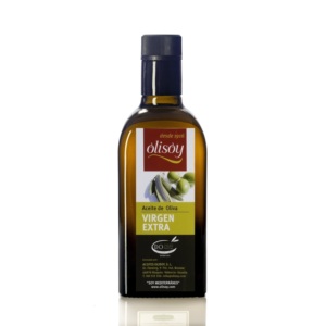 OLISOYエキストラバージンオリーブオイル100% スペイン起源500mlガラス瓶小売卸売 - Product Image 1