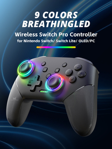 Data Frog Wireless <strong>Controller</strong> for Nintendo Switch OLED/LITE/PC Console Pro Gamepad with Programmable Turbo <strong>Function</strong> RGB Light - Product Image 2