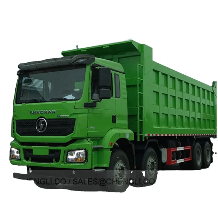 Geleneksel makul satış fiyatı Shacman 8x4 X5000 30 Ton yeni kullanılan madencilik damperli damperli kamyon