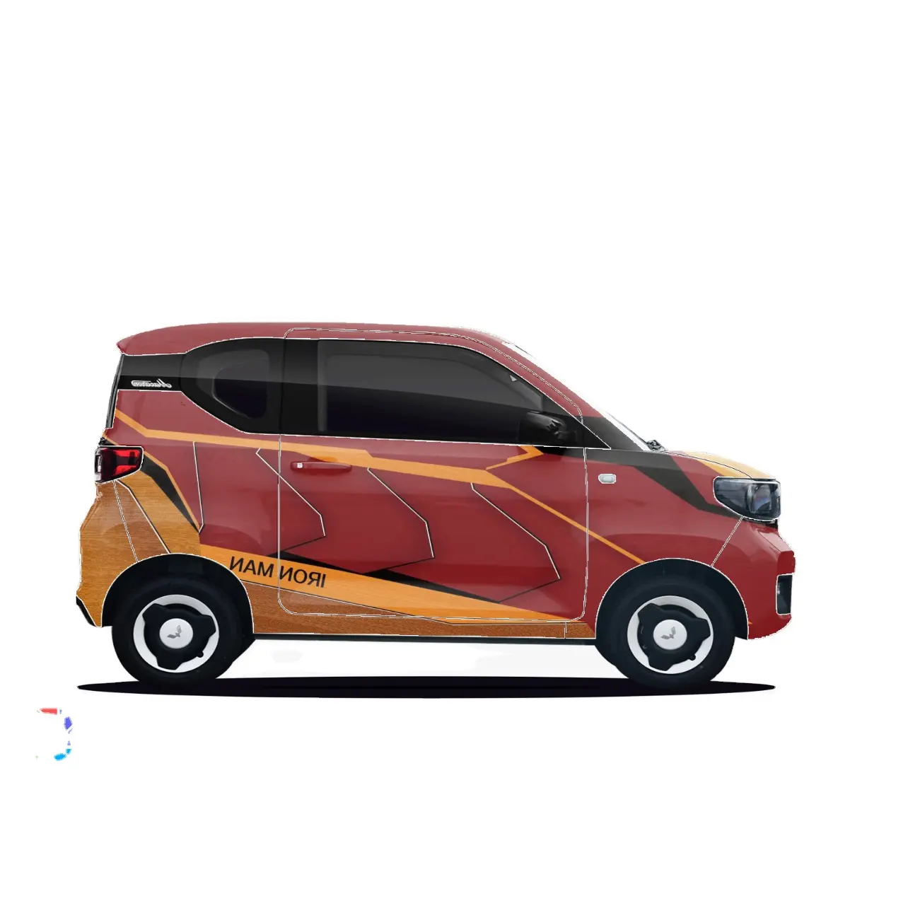 Customizable Iron Man Car Wrap Film Advanced Car Wrapping Film Discoloration PET Vinyl For Car