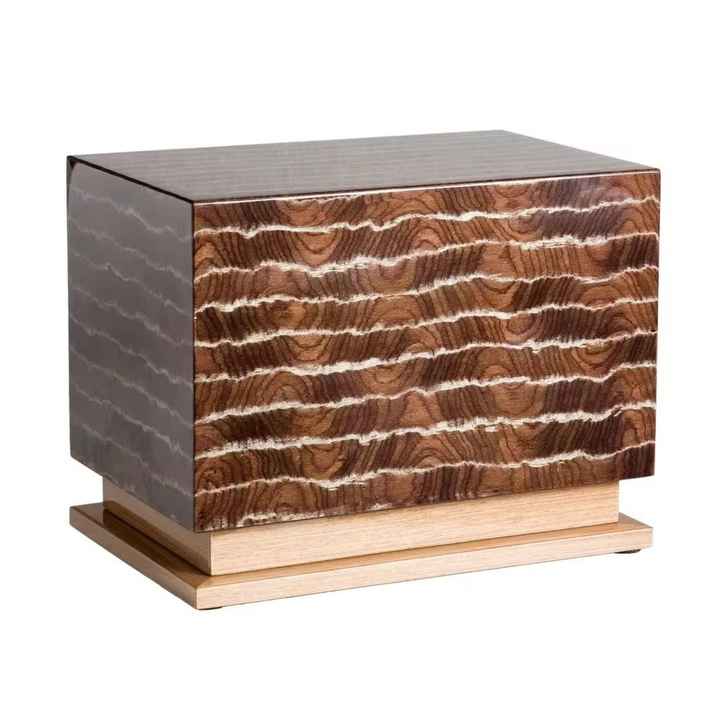 Handcrafted Rosewood Wooden Cremation Urn Wings of Life Design Memorial Urn for Ashes Decorative Fun