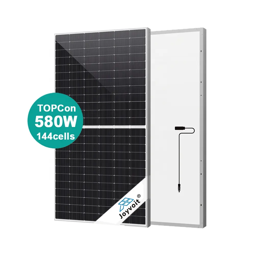 TOPCON Mono Crystalline Solar Panels 500w 580w Half-Cut Photovoltaic PV modules 10BB Perc 144cells N-TYPE Panel