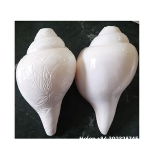 Ucuz fiyat beyaz cilalı kabuklu deniz hayvanı kabuğu vietnam'da yapılan toptan toplu fiyat 2024 oyma yeni MODERN - Product Image 1