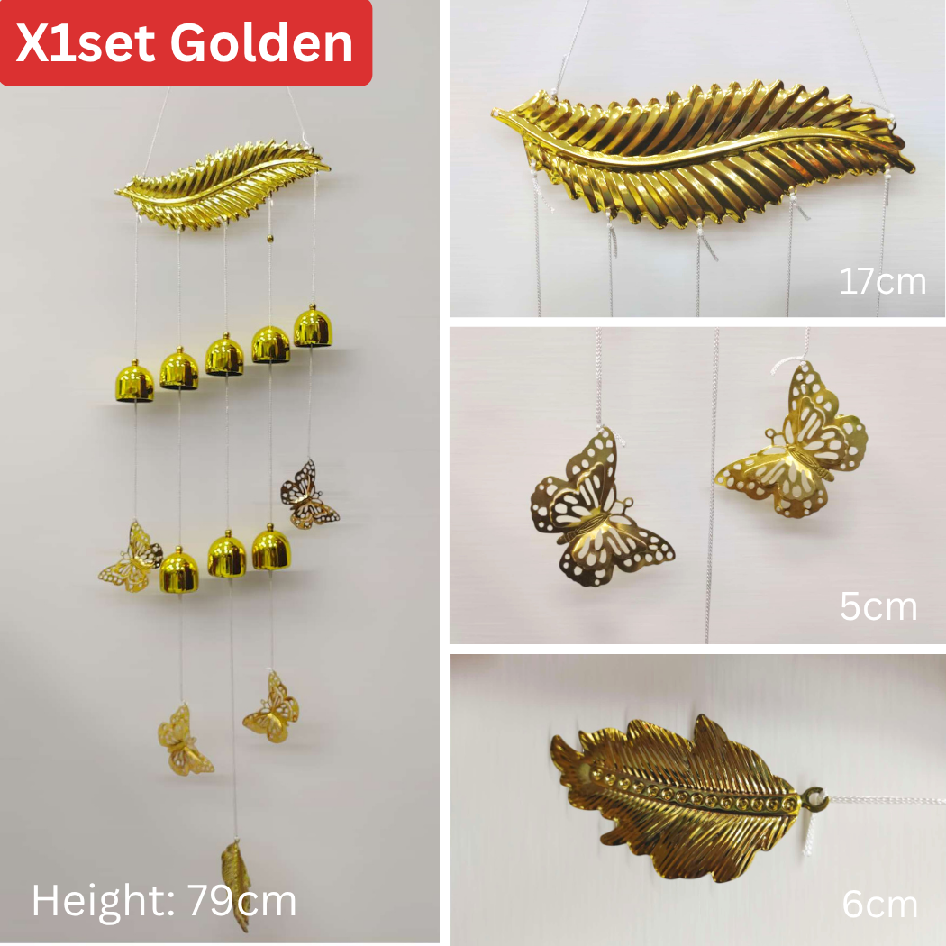 กระดิ่งลม/สีทอง