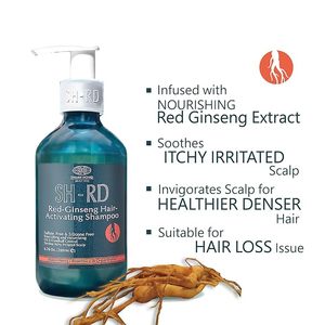 Kepek kontrolü kaşıntılı tahriş olmuş kafa derisi temizleme sh-rd kırmızı-ginseng saç aktive şampuan rahatlatır - Product Image 2
