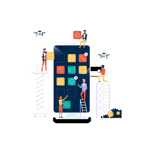 Benutzer freundliche Android App Builder Software Budget freundliche Entwicklung mobiler Apps Android Mac Linux DOS Digital Stock Online