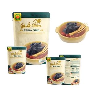 ゆっくり調理されたブラックチキンと高麗人参スープ24ps 350gMRE栄養価の高いスープISOHACCPベトナムメーカーOEM健康食品
