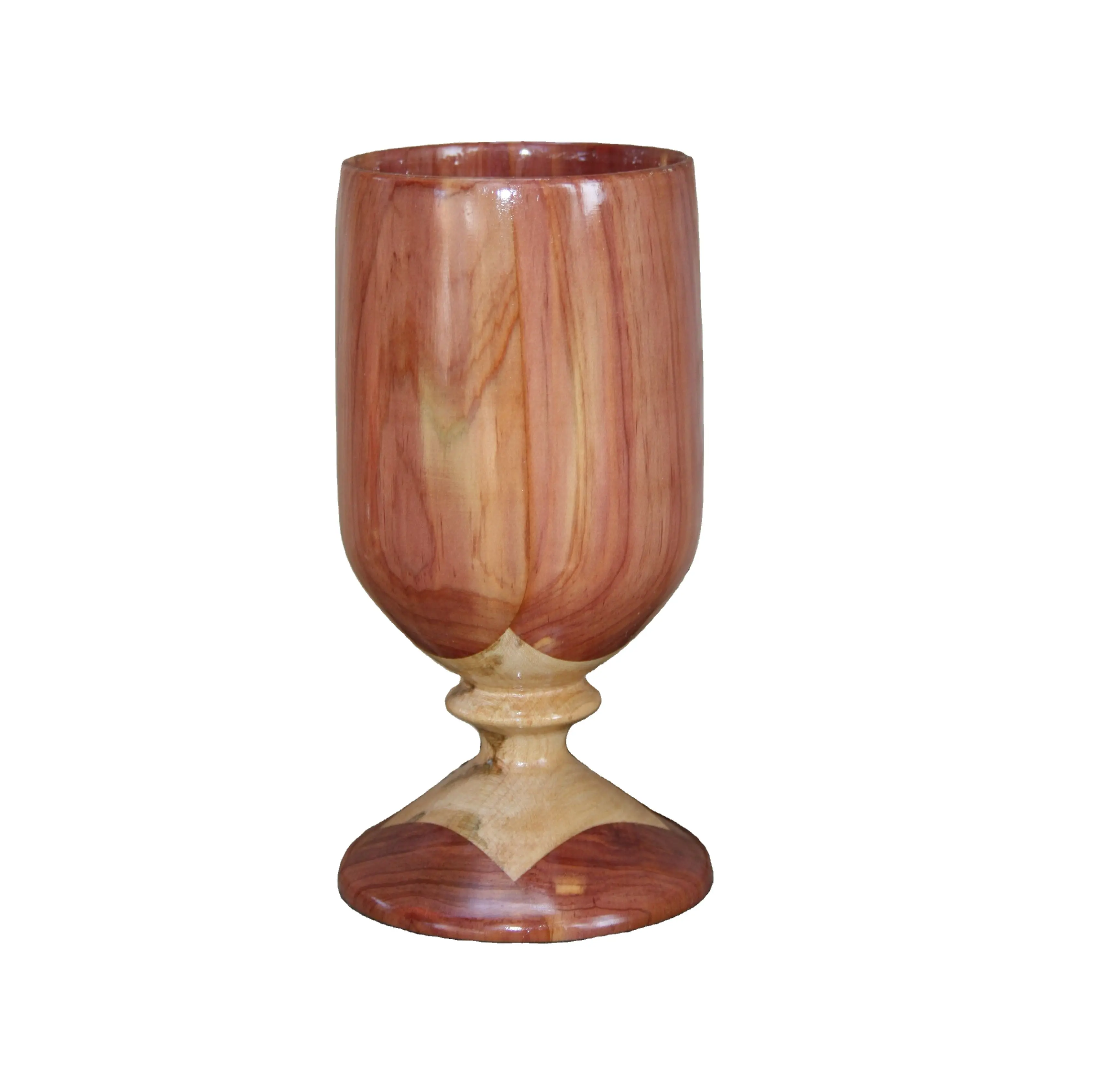 Kitchen European Style wooden glass vintage solid wood goblet red cup custom logo kitchen & tabletop kitchen gadgets