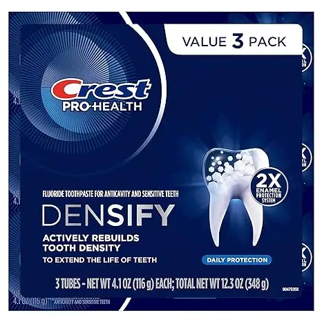 Crest Pro-Health densify kem đánh răng bảo vệ hàng ngày với fluoride cho Anticavity và răng nhạy cảm, 4.1oz (gói 3)