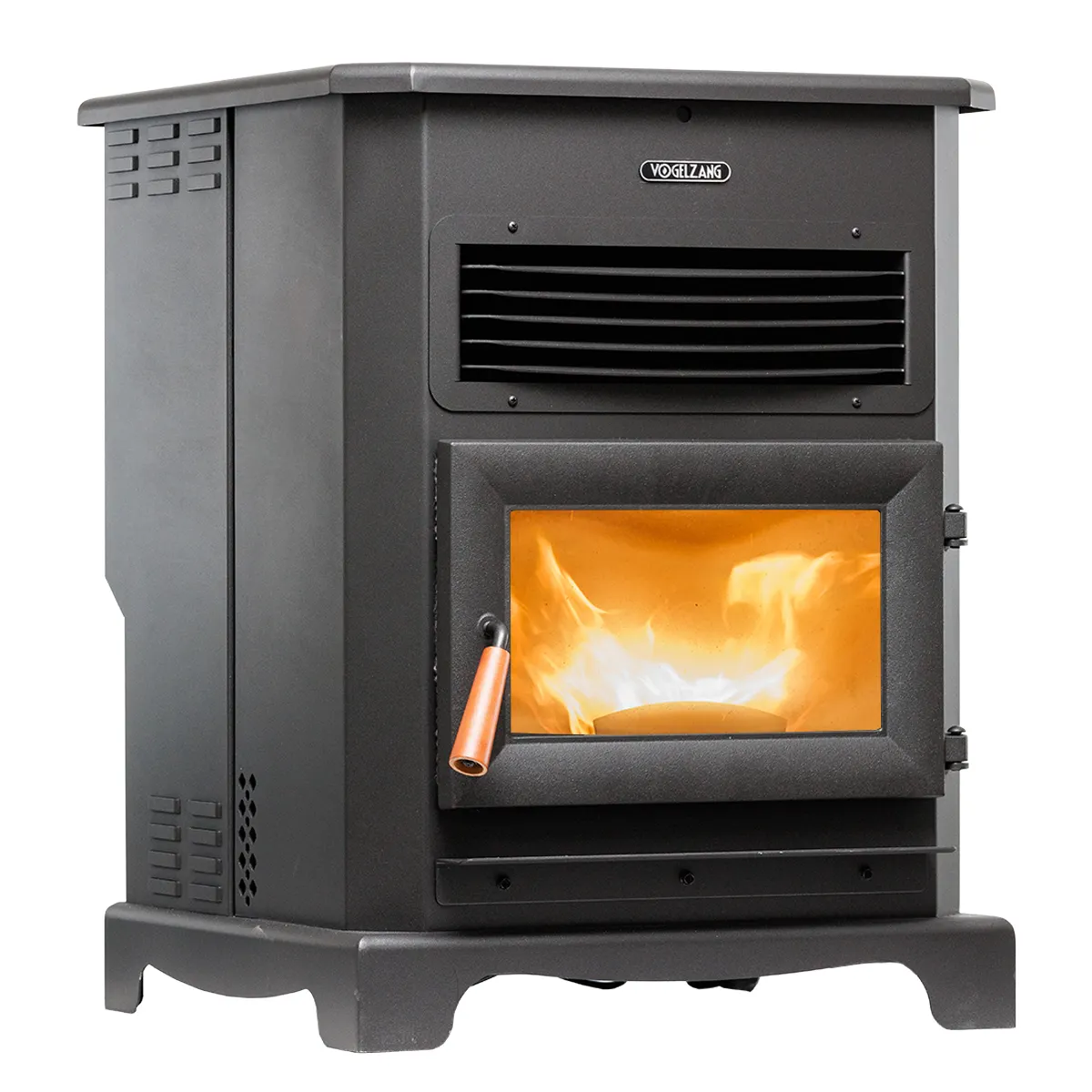 Automatic feeding wood pellet stove with large heat output and temperature Available For Sale