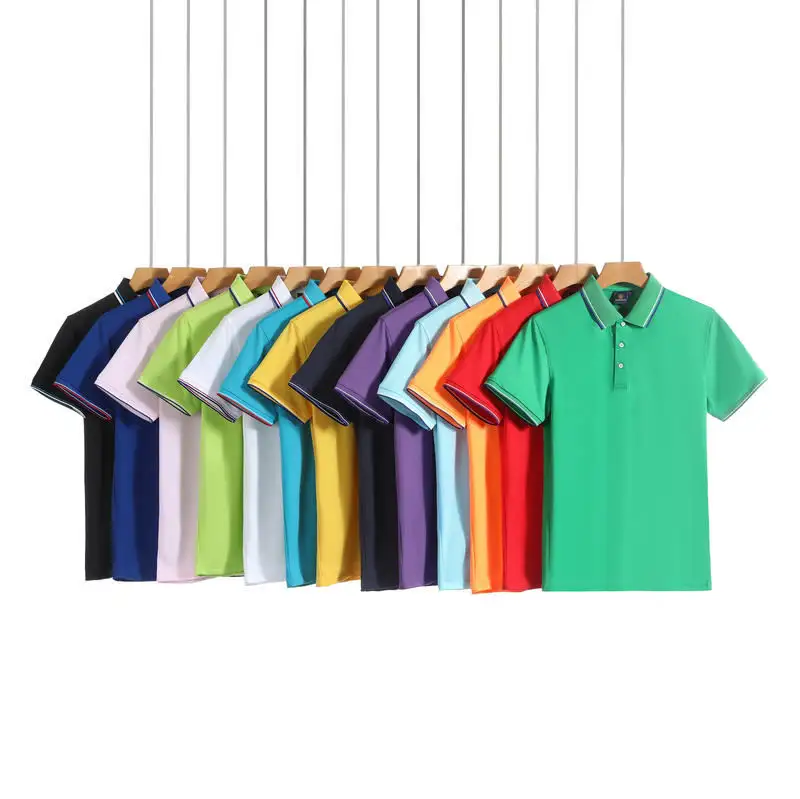 Özel Golf Polo gömlek kuru Fit 100% Polyester T Shirt erkekler için süblimasyon boş Polo Tshirt artı boyutu erkek Polo gömlekler